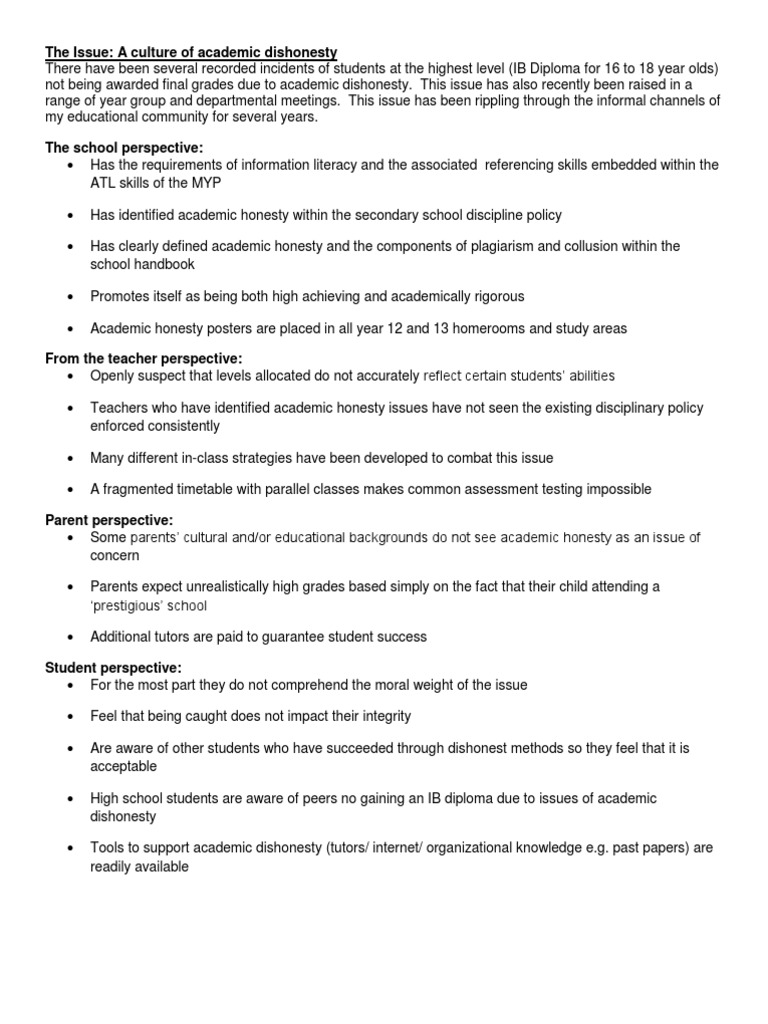 academic integrity research paper academic integrity